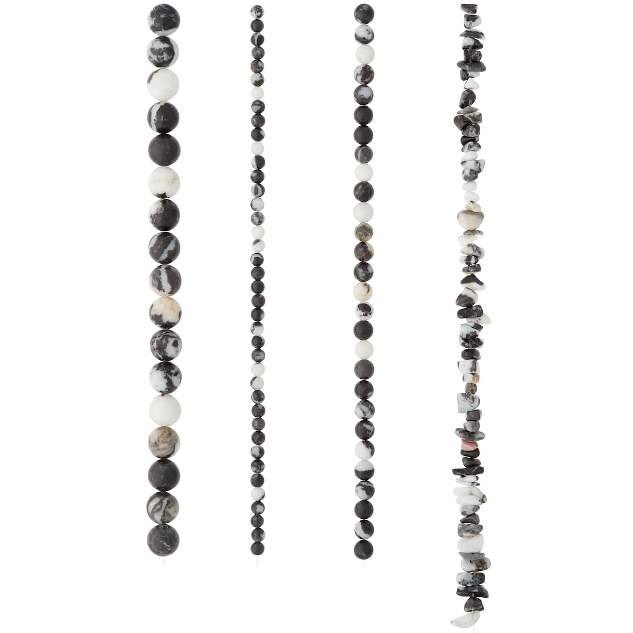 Zebra Stone Beads Value Pack by Bead Landing&#x2122;